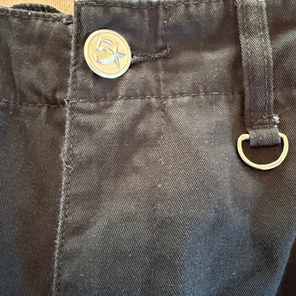 Fivestar General Low Rise Balloon Cargo Pants XS | Y2K Streetwear Black - Picture 4 of 10